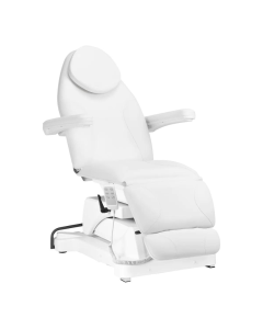 Behandelstoel elektrisch basic 3 wit draaibaar