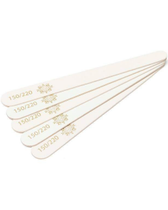 Mini witte vrijerand vijl per 5 stuks