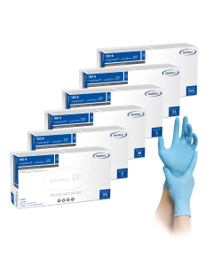 Nitril onderzoekshandschoenen blauw maat XS– 100 stuks (poedervrij)