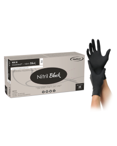 Nitril handschoenen zwart M
