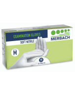 Merbach Soft Nitrile Handschoenen (wit) M